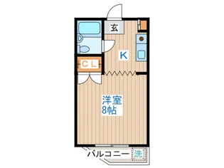 スモ-ル フィ-ルド【1階】の間取り