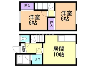 コーポ五和【1階】の間取り