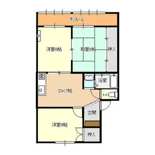 サンライズ1【1階】の間取り