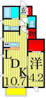 カーサ ラメット【1階】の間取り