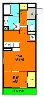 メゾンジュネス【2階】の間取り