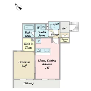 エスペール調布【1階】の間取り