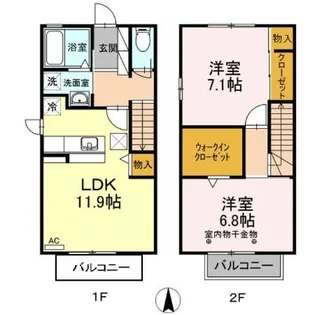 グリースCの間取り