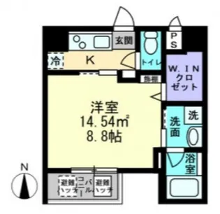 ESCAZA桑田町【2階】の間取り