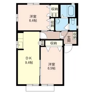 シトロンガーデンC【1階】の間取り