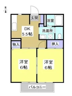 ルミエール宮の西【2階】の間取り