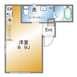 ウィンレックス浅草【2階】の間取り