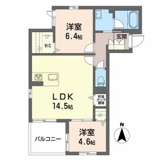 ベルソー デ サイネン【1階】の間取り