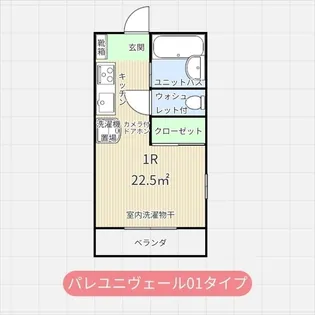 パレ・ユニヴェール【2階】の間取り