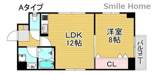タイムス安立【5階】の間取り