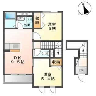 プランドール アイ【2階】の間取り