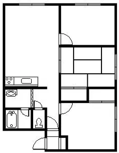 コーポあさひ【1階】の間取り