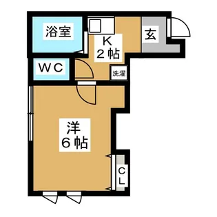 エヴァート白楽【2階】の間取り