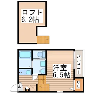 チサリテラスI【2階】の間取り