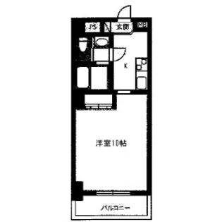タウンコート大通【4階】の間取り