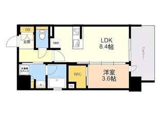 オープンレジデンシア博多駅南【10階】の間取り