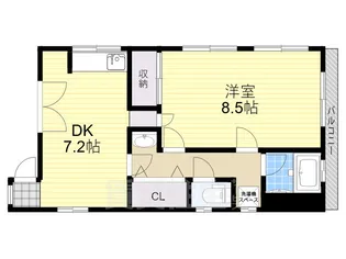クオリティ船場【2階】の間取り