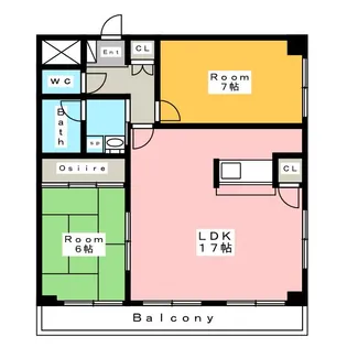 ワコービル【5階】の間取り