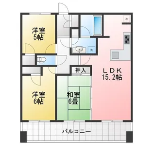 レクセルプラザ本川越【6階】の間取り