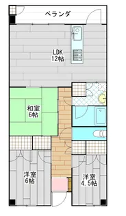 ルミナス観音台弐番館【2階】の間取り
