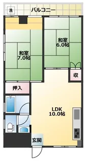 メゾンフタヤ【2階】の間取り
