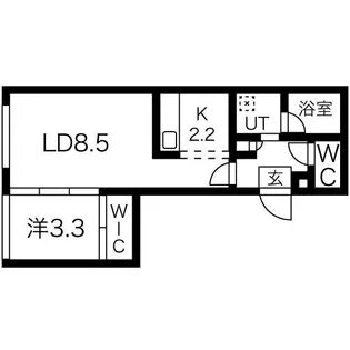 ウインダムヒル南5条【3階】の間取り