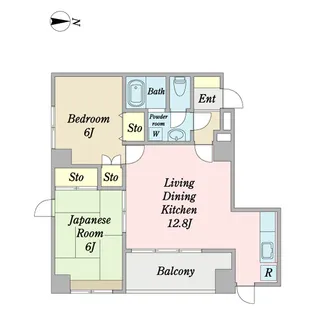 アミューズF【2階】の間取り