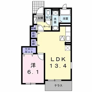 メゾン・フジ【1階】の間取り
