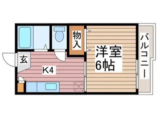 コ-ポシャルマンC【2階】の間取り