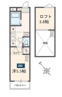 ルシェネIII【2階】の間取り