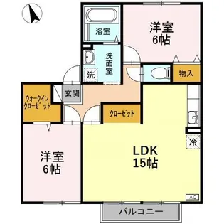 グランルミエールB【2階】の間取り