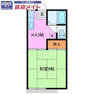 AKATSUKI maison垂水【2階】の間取り