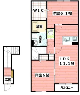 サンフローラ【2階】の間取り