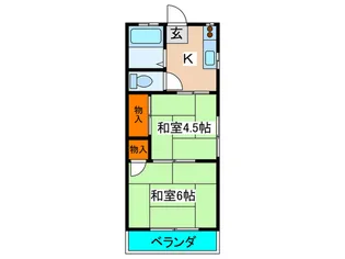 ハイム栄町【2階】の間取り