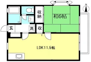 クレストハウスB棟【2階】の間取り