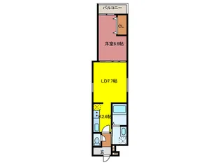 フジパレス森河内東I番館【1階】の間取り