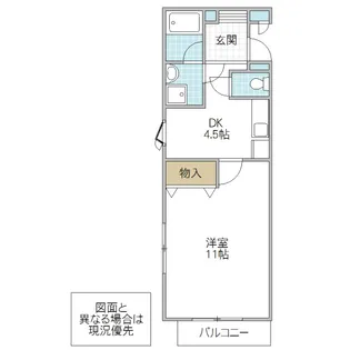 フォーライフグリーン C棟【1階】の間取り