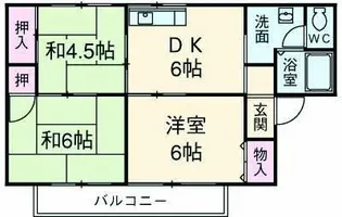 セジュールエクレア【1階】の間取り