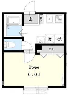 ベルンハルト谷津【2階】の間取り