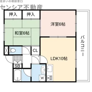Owlet諸口【3階】の間取り