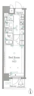 ヴォーガコルテ早稲田弐番館【8階】の間取り