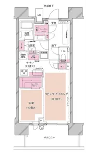ブランズ芝浦【10階】の間取り