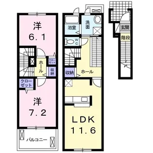 グラシエル【2階】の間取り