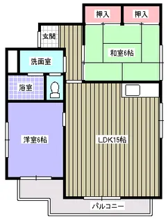 坂本マンション【1階】の間取り