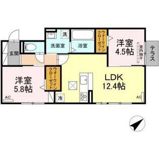HOPE LODGE J【1階】の間取り