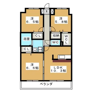 LivelyII【7階】の間取り