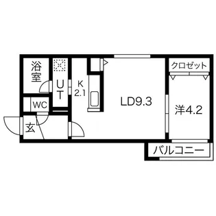 FLORES澄川【1階】の間取り