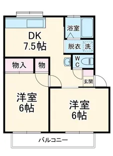 第二グリーンコーポ【1階】の間取り