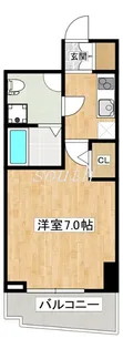 セレニテ難波プリエ【7階】の間取り