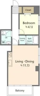 麻布霞町マンション【10階】の間取り